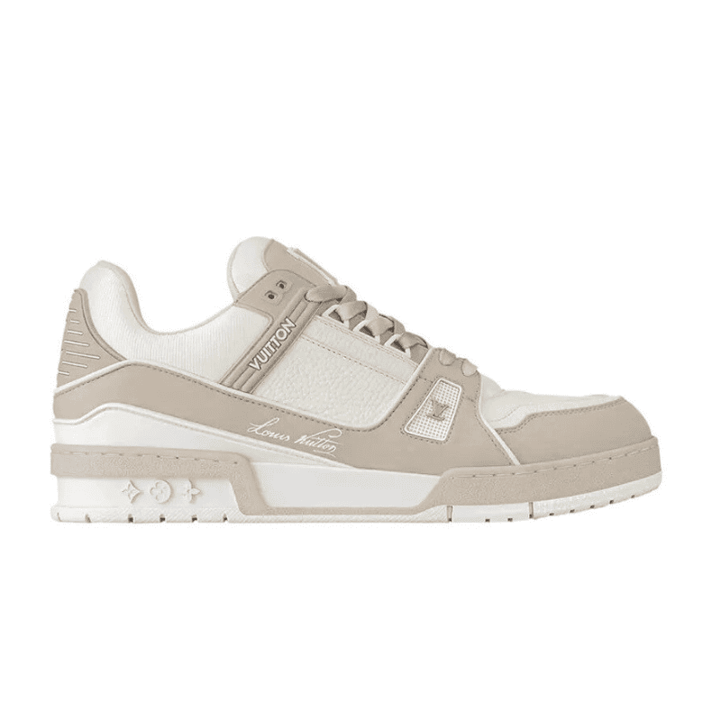 Louis Vuitton LV Trainer White Beige