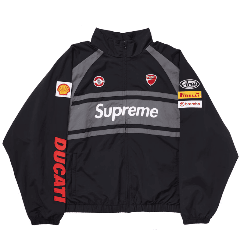 Jaqueta Supreme x Ducati Preta