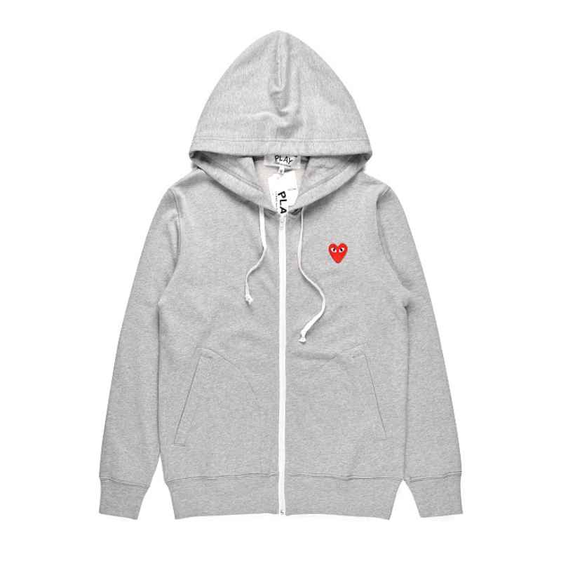 Moletom Comme des Garçons PLAY Logo Cinza
