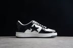 A Bathing Ape Bape Sta Low Black White