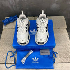 Adidas x Balenciaga Triple S White Black