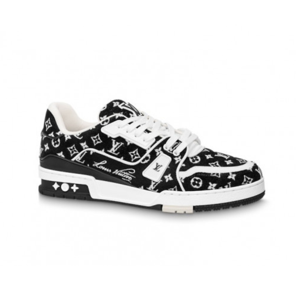 Louis Vuitton Trainer Black Monogram Textile