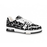 Louis Vuitton Trainer Black Monogram Textile