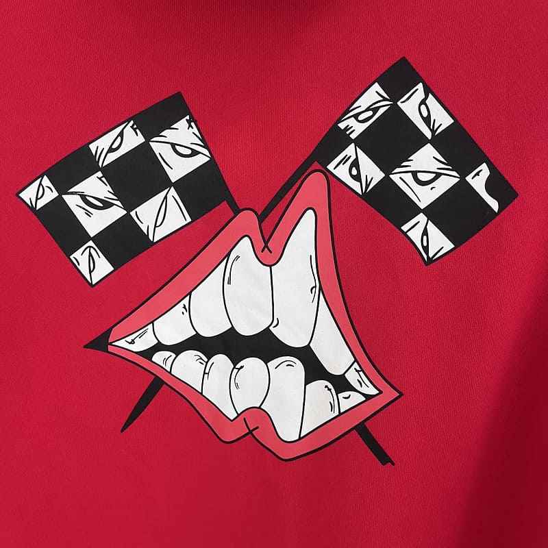 Moletom Chrome Hearts x Matty Boy Flames Vermelho