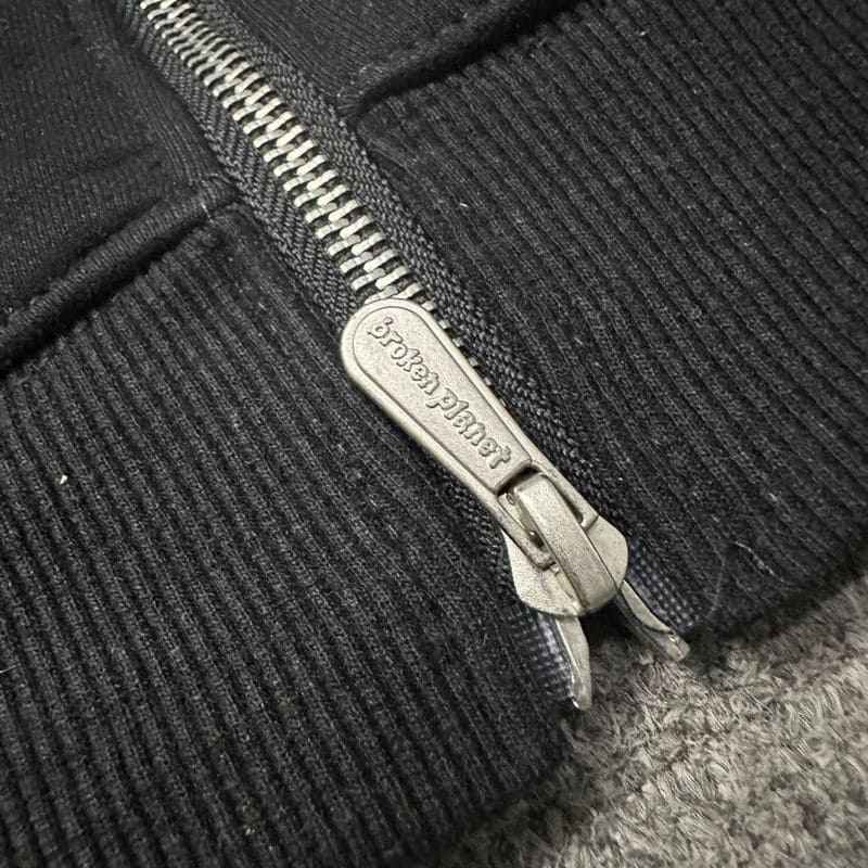 Moletom Broken Planet Zip Up Black