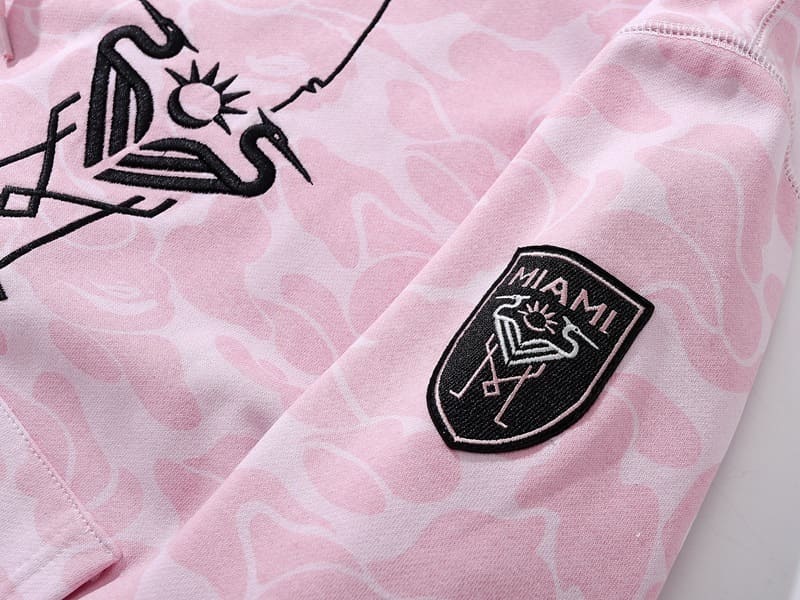 Moletom Bape x Inter Miami Camo Rosa