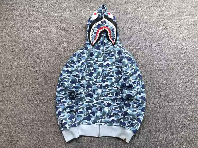 Moletom Bape Shark ABC Camo Azul