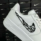 Nike Air Force 1 Liquid Metal Swoosh Black