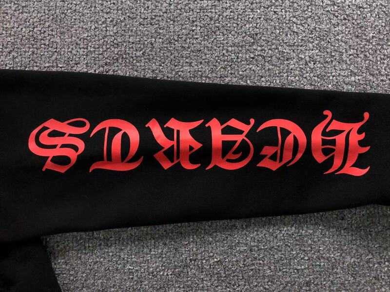 Moletom Chrome Hearts Hollywood Plus Cross Preto