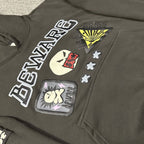 Moletom Broken Planet Beware Hoodie Black