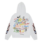 Moletom Chrome Hearts x Matty Boy Flames Cinza