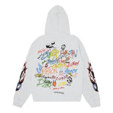 Moletom Chrome Hearts x Matty Boy Flames Cinza