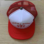 Boné Chrome Hearts King Taco Trucker Vermelho/Branco