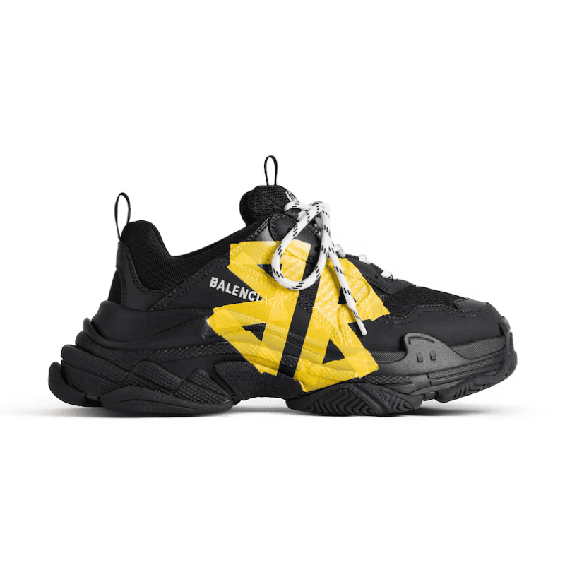 Balenciaga Triple S Tape Type Black