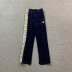 Conjunto Casablanca Veludo Logo Azul