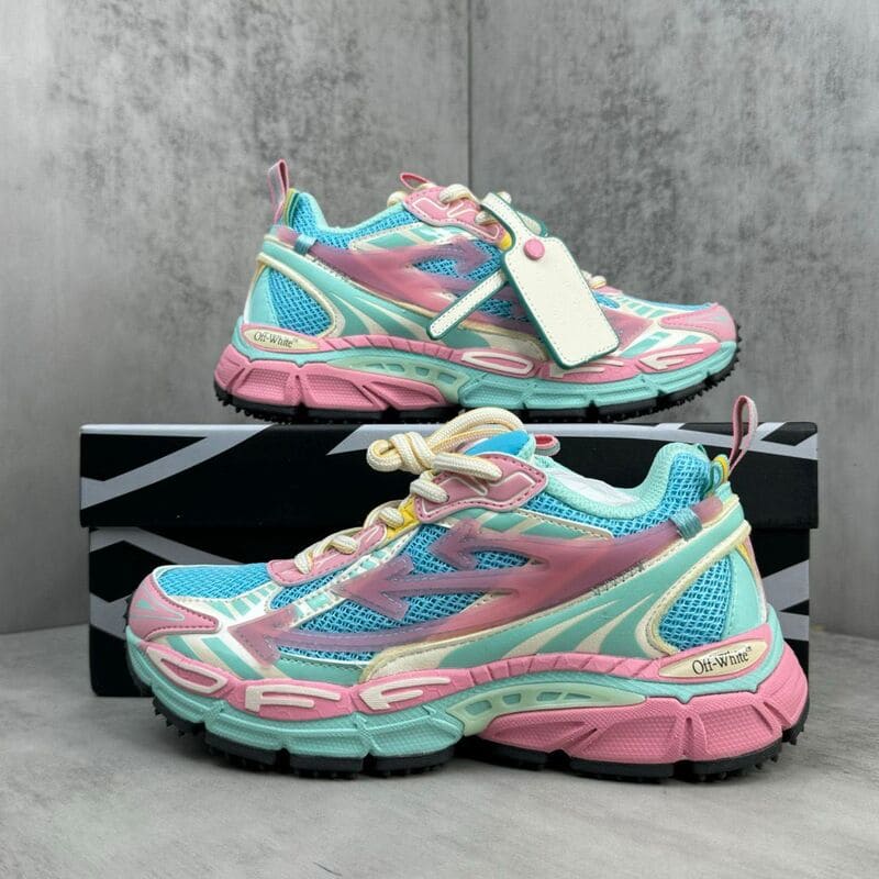 Off-White Be Right Back Pink Light Blue