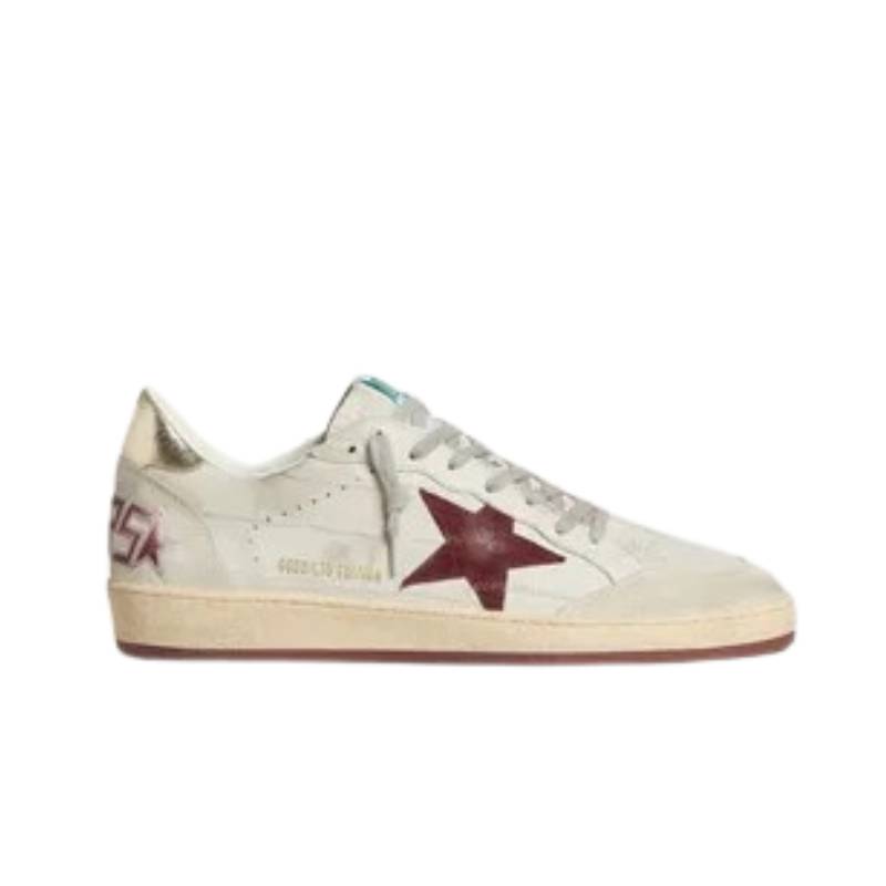 Golden Goose Ball Star 'Sneakers' White Star Red