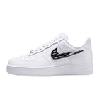 Nike Air Force 1 Liquid Metal Swoosh Black