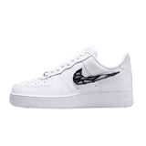 Nike Air Force 1 Liquid Metal Swoosh Black