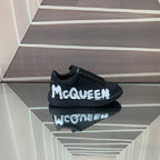 Alexander McQueen Oversized Graffiti Black White