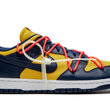 Nike Dunk Low Off White University Gold Mindnight Navy