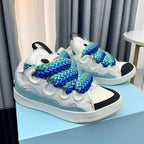 Lanvin Curb White Blue