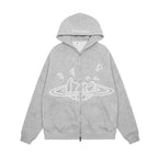 Moletom Broken Planet Zip Up Grey