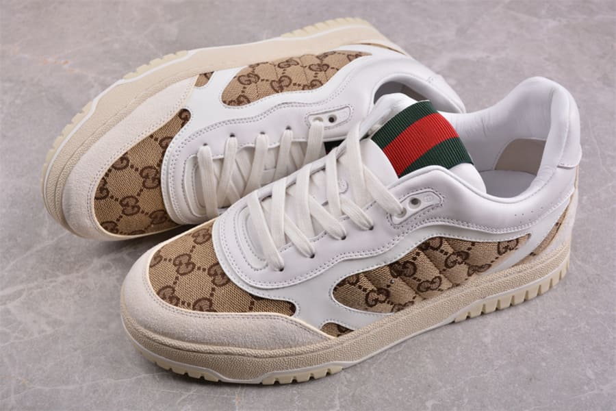 Gucci Re-Web Sneaker White Beige