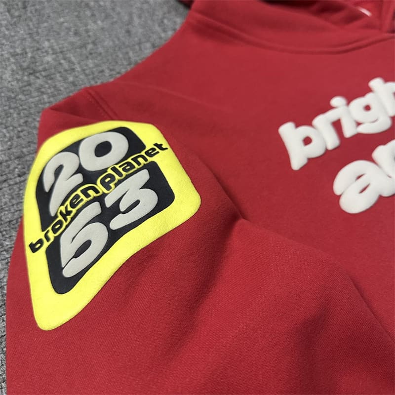 Moletom Broken Planet Brighter Days Are Ahead Ruby Red