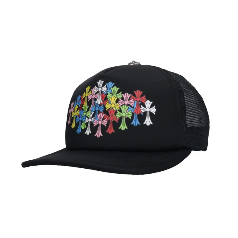 Boné Chrome Hearts Multi Color Cross Preto