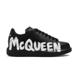 Alexander McQueen Oversized Graffiti Black White