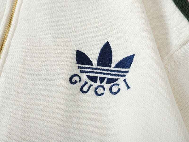 Jaqueta Adidas x Gucci Viscose Zip-Up White