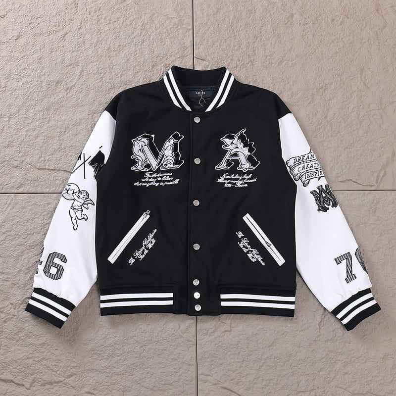 Jaqueta Amiri MA College Angel Preta