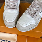 Louis Vuitton LV Trainer White Beige