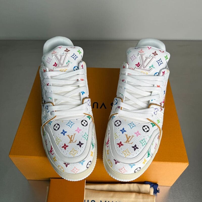 Louis Vuitton LV Trainer x Takashi  Murakami White