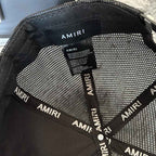 Boné Amiri Trucker Staggered Logo Preto