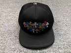 Boné Chrome Hearts Multi Color Cross Preto