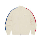 Jaqueta Corteiz Knit Zip Up Fleece Cream