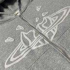 Moletom Broken Planet Zip Up Grey