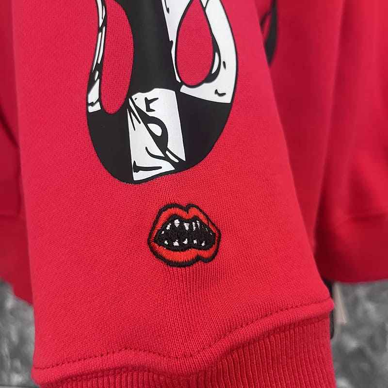 Moletom Chrome Hearts x Matty Boy Flames Vermelho