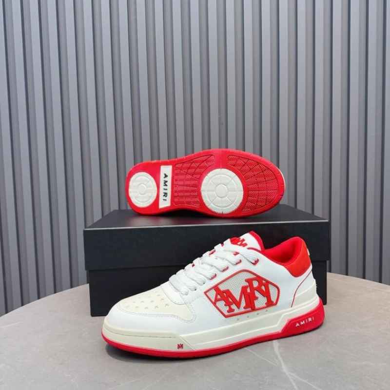 Amiri Classic Low White Red