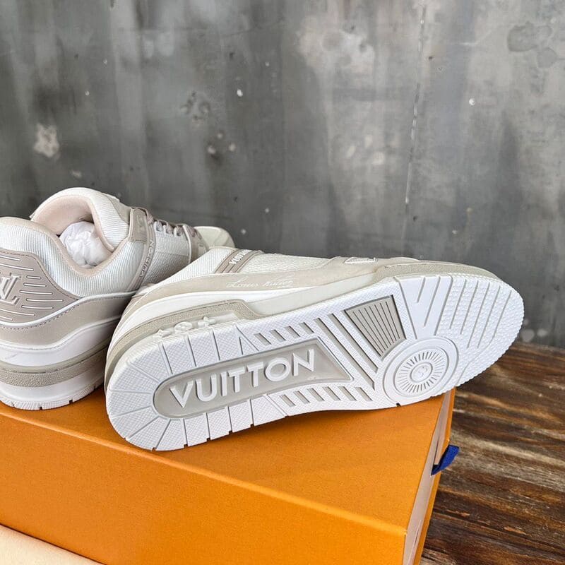Louis Vuitton LV Trainer White Beige