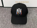 Boné Amiri Trucker AM Paint Drip Logo Preto