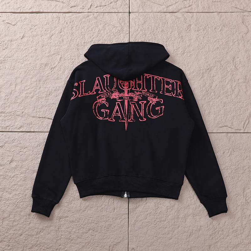 Moletom Corteiz x 21 Savage Slaughter Gang Preto