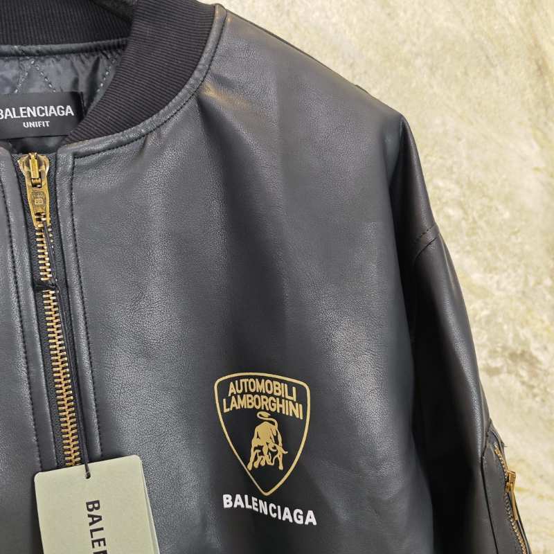 Jaqueta Balenciaga x Automobili Lamborghini Preta