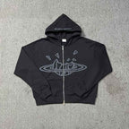 Moletom Broken Planet Zip Up Black
